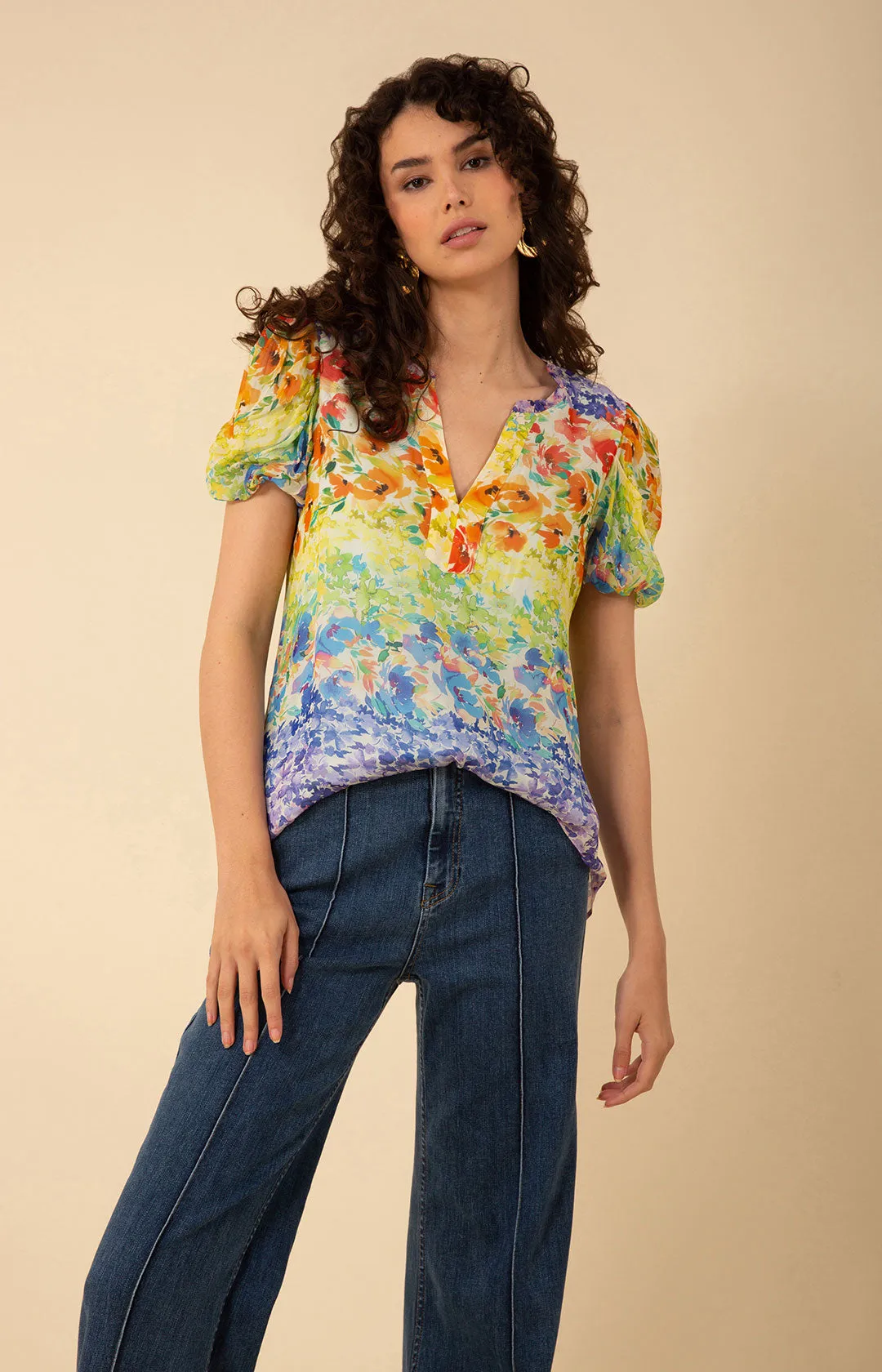 Ana Georgette Top
