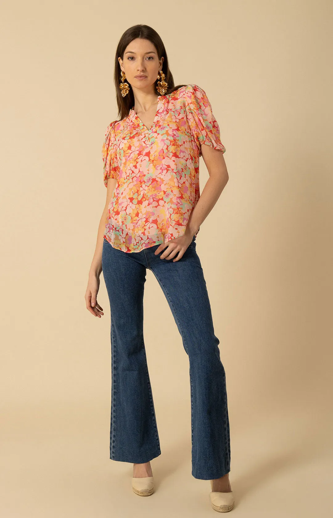 Ana Georgette Top