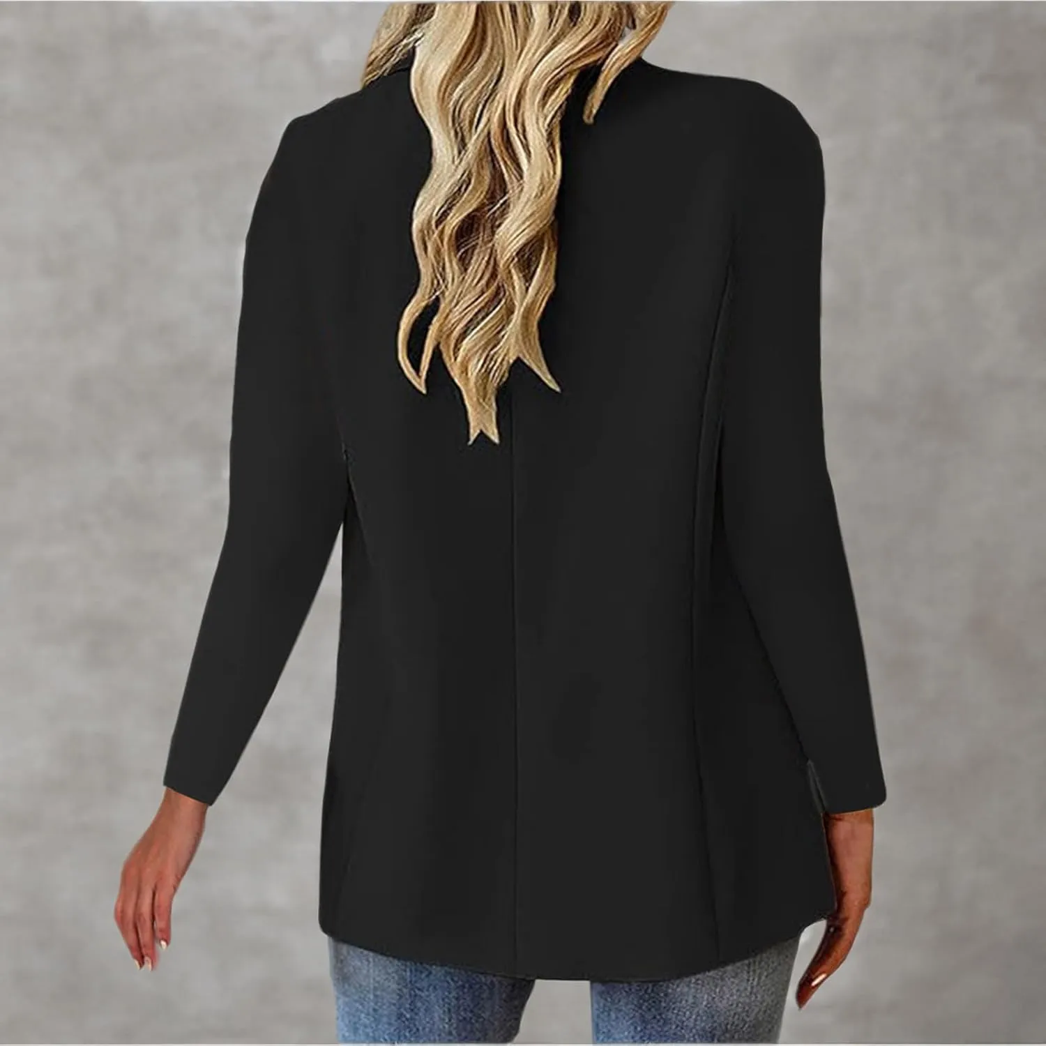 Blazers for Women Business Casual Button Work Office Jackets Blazer Open Front Long Sleeve Lapel Jacket Outfit