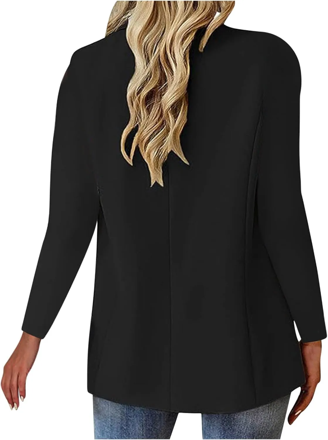 Blazers for Women Business Casual Button Work Office Jackets Blazer Open Front Long Sleeve Lapel Jacket Outfit