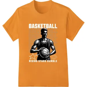 Bold B-Ball Player Portrait | Basketball DTF Print Transfer