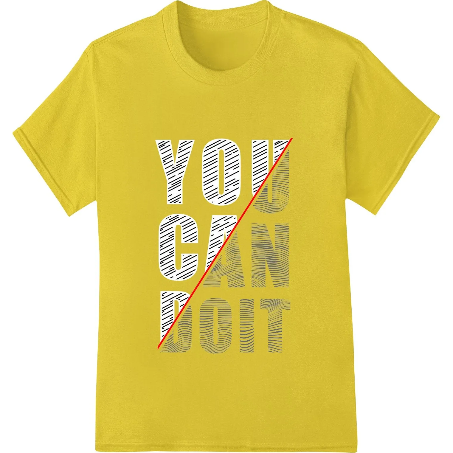 Bold Typography 'YOU CAN DO IT' Motivational DTF Print