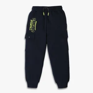Boys Relaxed Fit Full Length Solid Joggers
