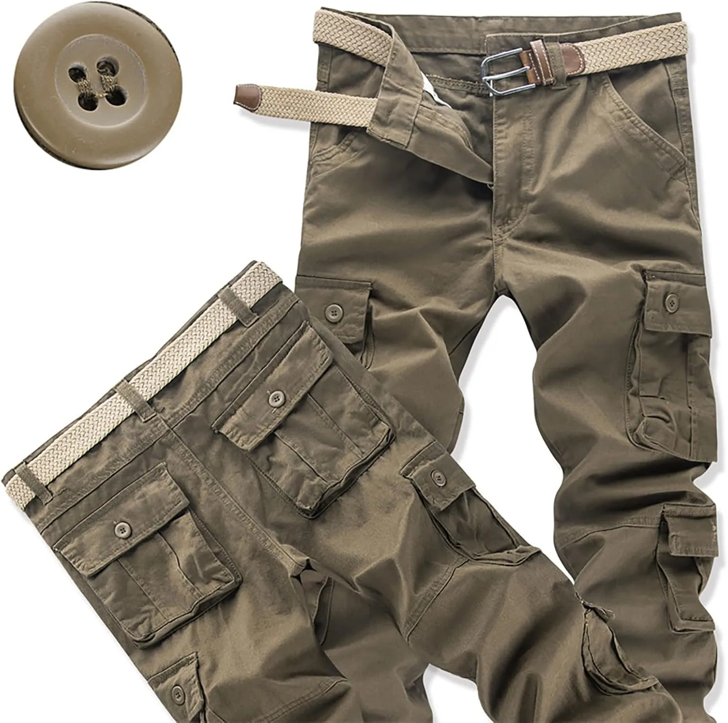 Cargo para and Winter High Street Leisure Loose Sports Running Solid Color Lace Up Cargo Pants Athletic Pants for