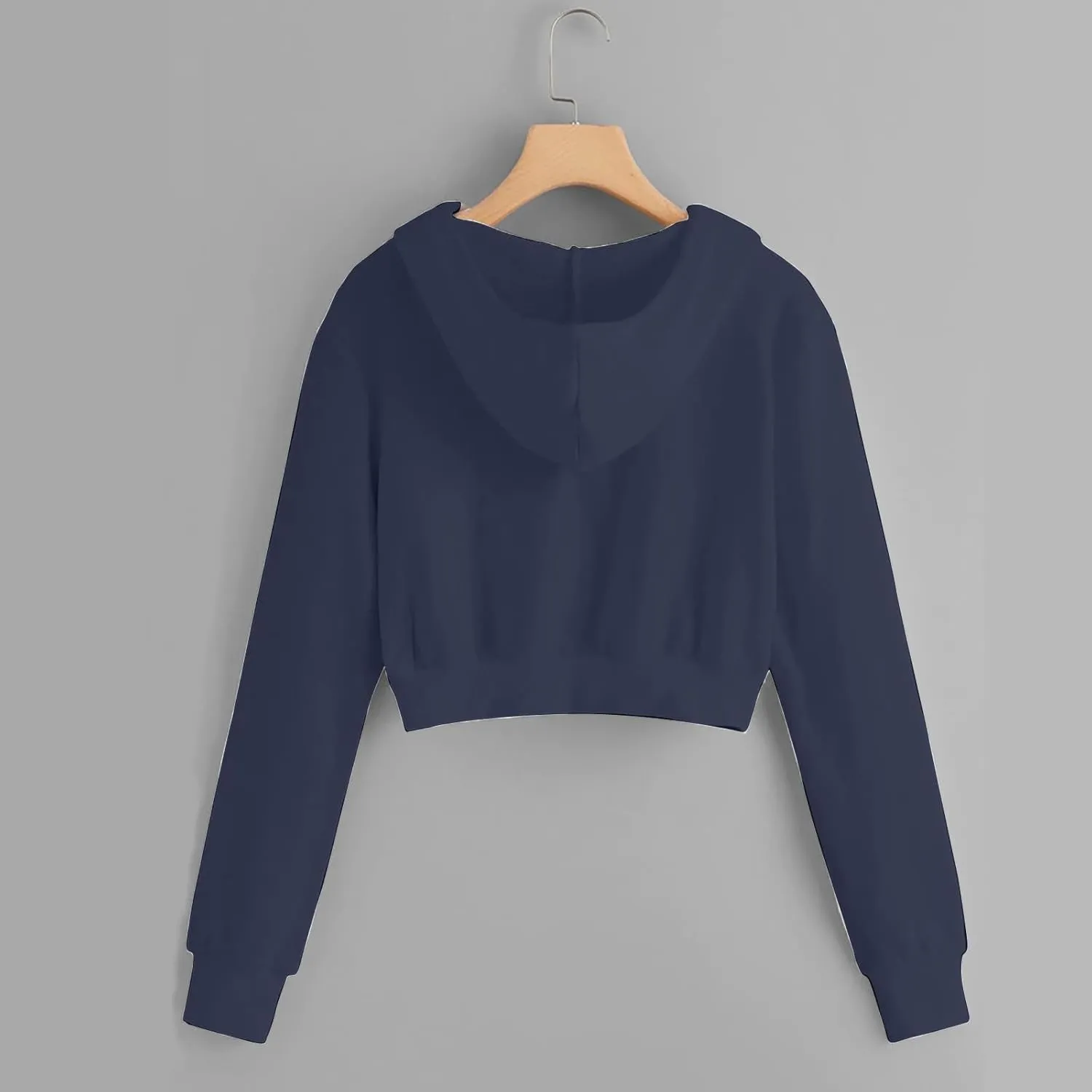 Cropped Sweatshirts for Women Zip Up Cute Hoodies Lightweight Long Sleeve Sweatshirt Slim Fit Jacket with Pockets