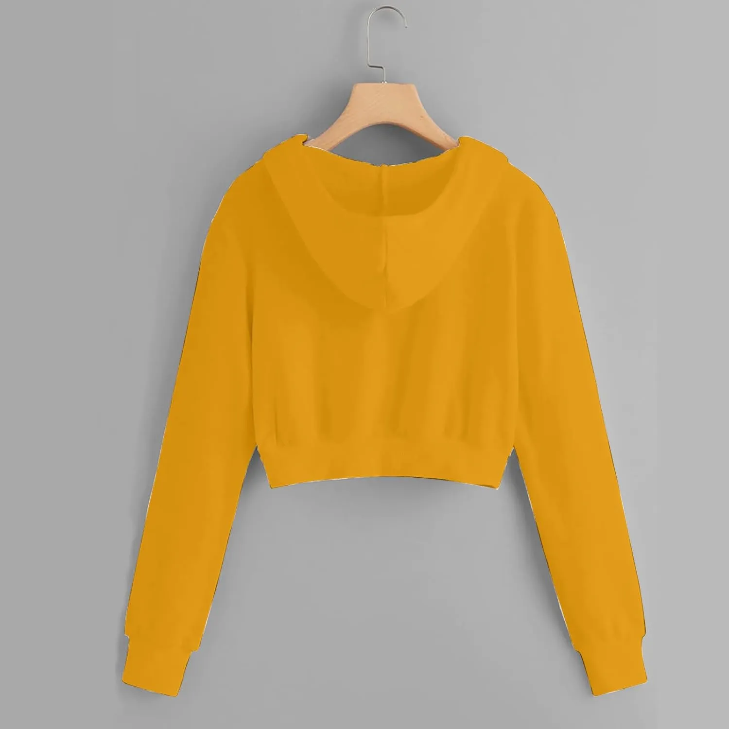 Cropped Sweatshirts for Women Zip Up Cute Hoodies Lightweight Long Sleeve Sweatshirt Slim Fit Jacket with Pockets