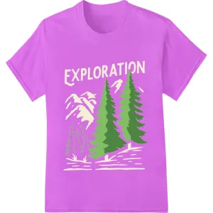 Explore the Great Outdoors: Evergreen Trees DTF Print