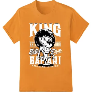 Fierce Lion Sketch 'Big AF' DTF Print Heat Transfer