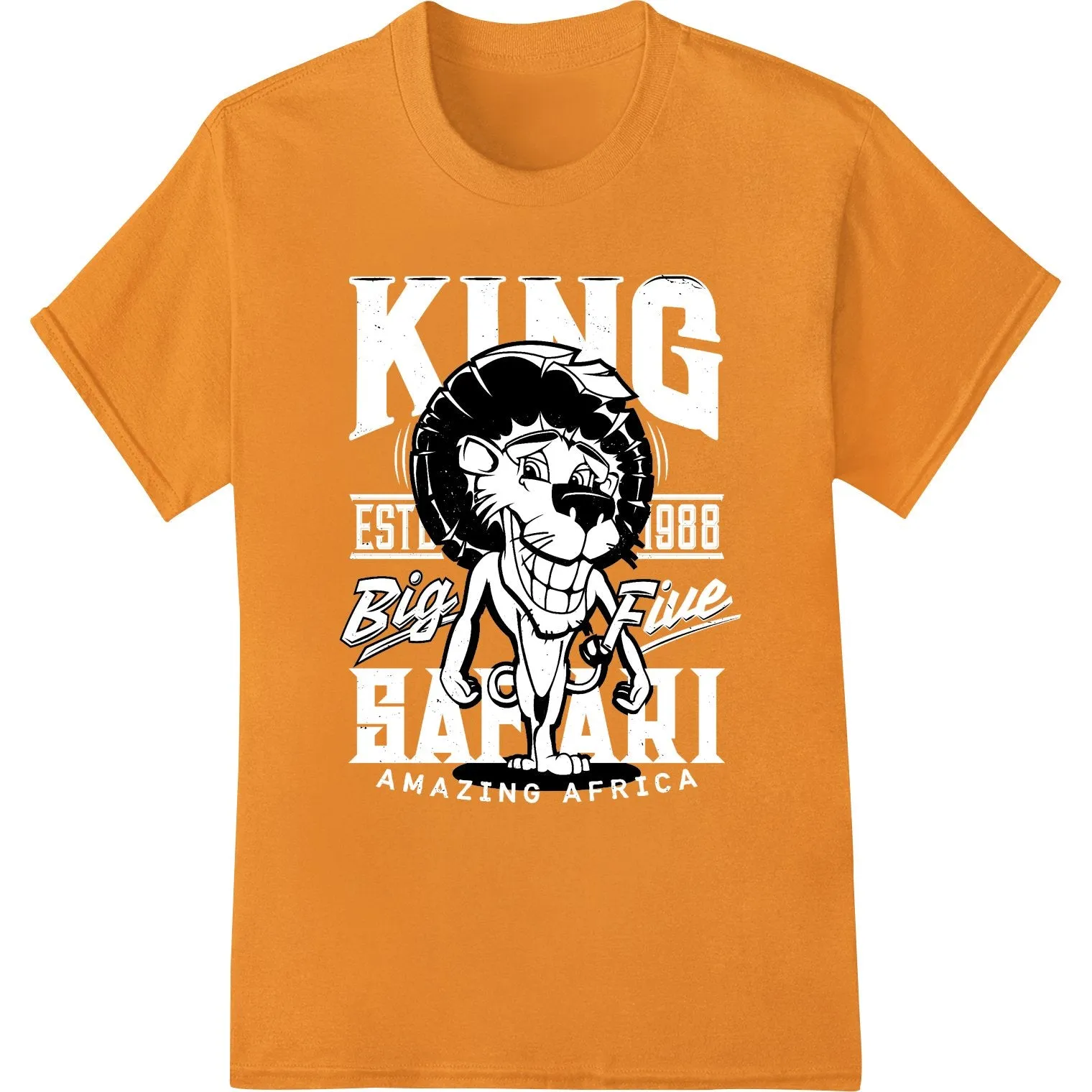 Fierce Lion Sketch 'Big AF' DTF Print Heat Transfer