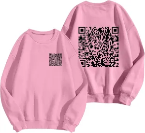 Funny Fu Qr Code Hoodies For Men And Women Stylish Fuck You Qr Code Sweatshirt Unisex Hoodies Hidden Message Shirts