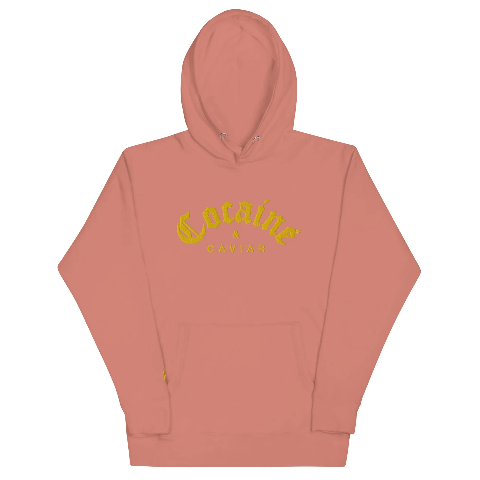 GOLD  EMBROIDERY COCAINE & CAVIAR HOODIE