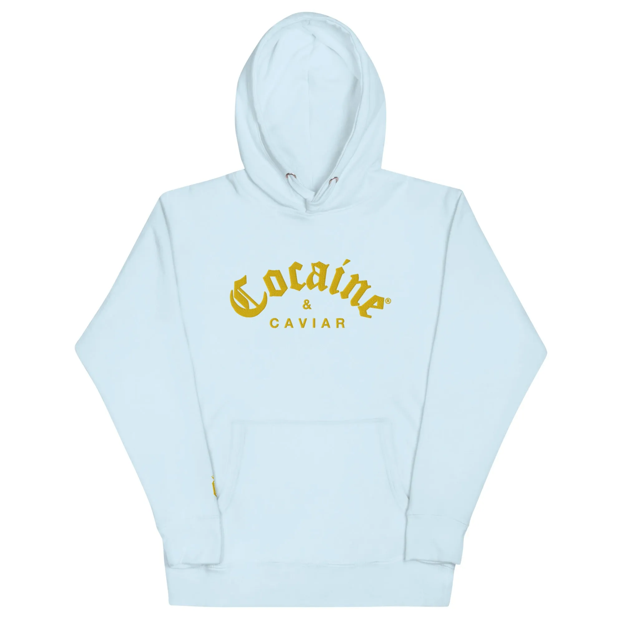 GOLD  EMBROIDERY COCAINE & CAVIAR HOODIE