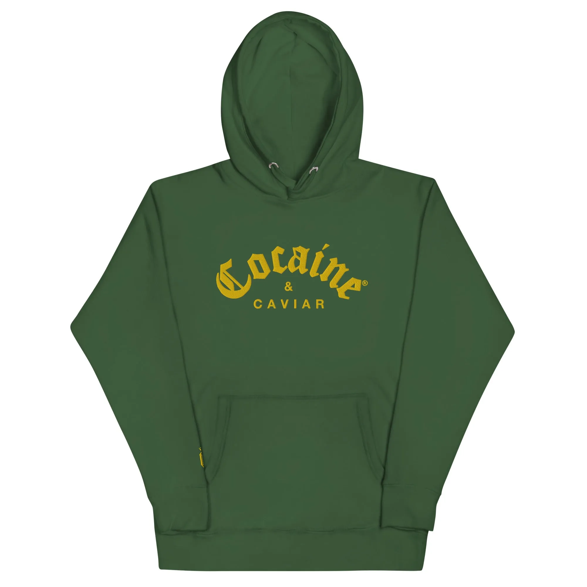 GOLD  EMBROIDERY COCAINE & CAVIAR HOODIE