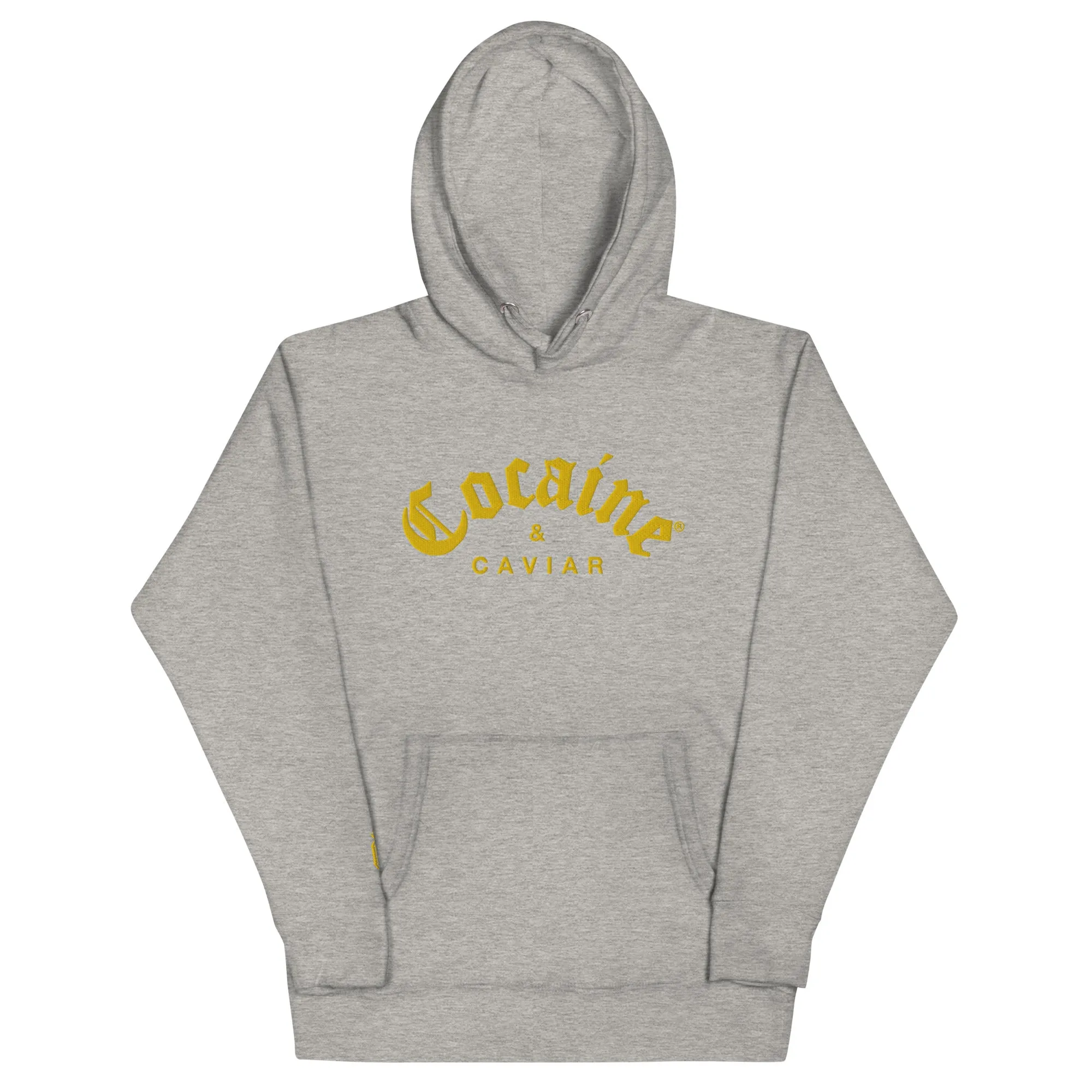 GOLD  EMBROIDERY COCAINE & CAVIAR HOODIE