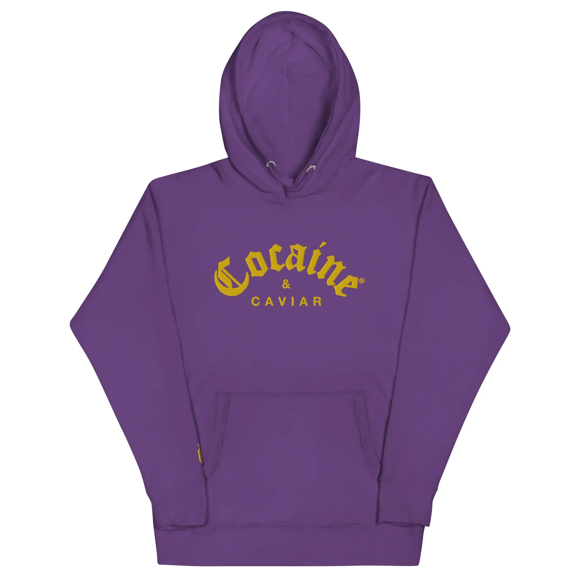 GOLD  EMBROIDERY COCAINE & CAVIAR HOODIE