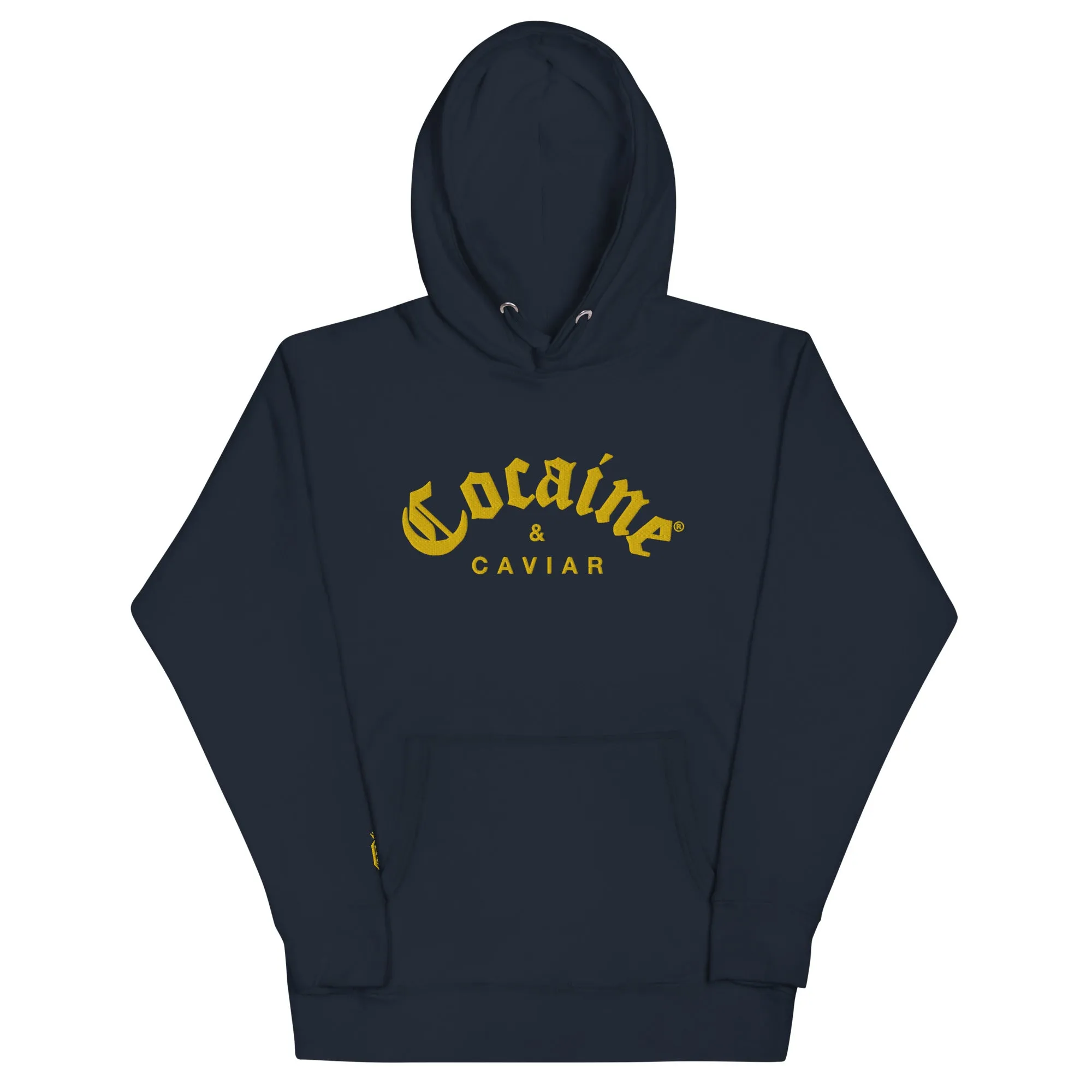 GOLD  EMBROIDERY COCAINE & CAVIAR HOODIE