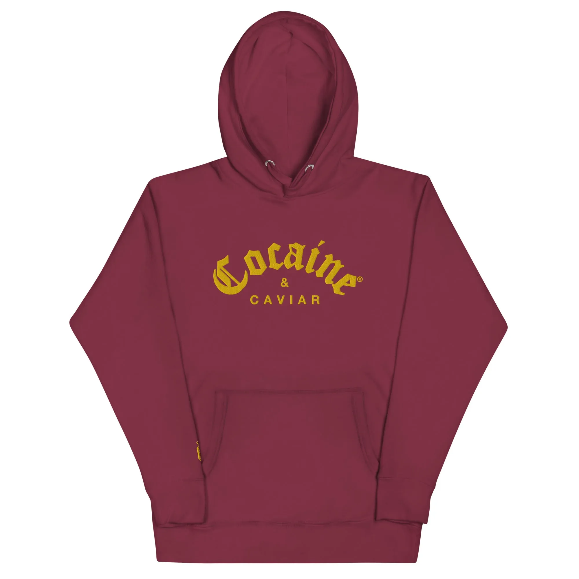 GOLD  EMBROIDERY COCAINE & CAVIAR HOODIE