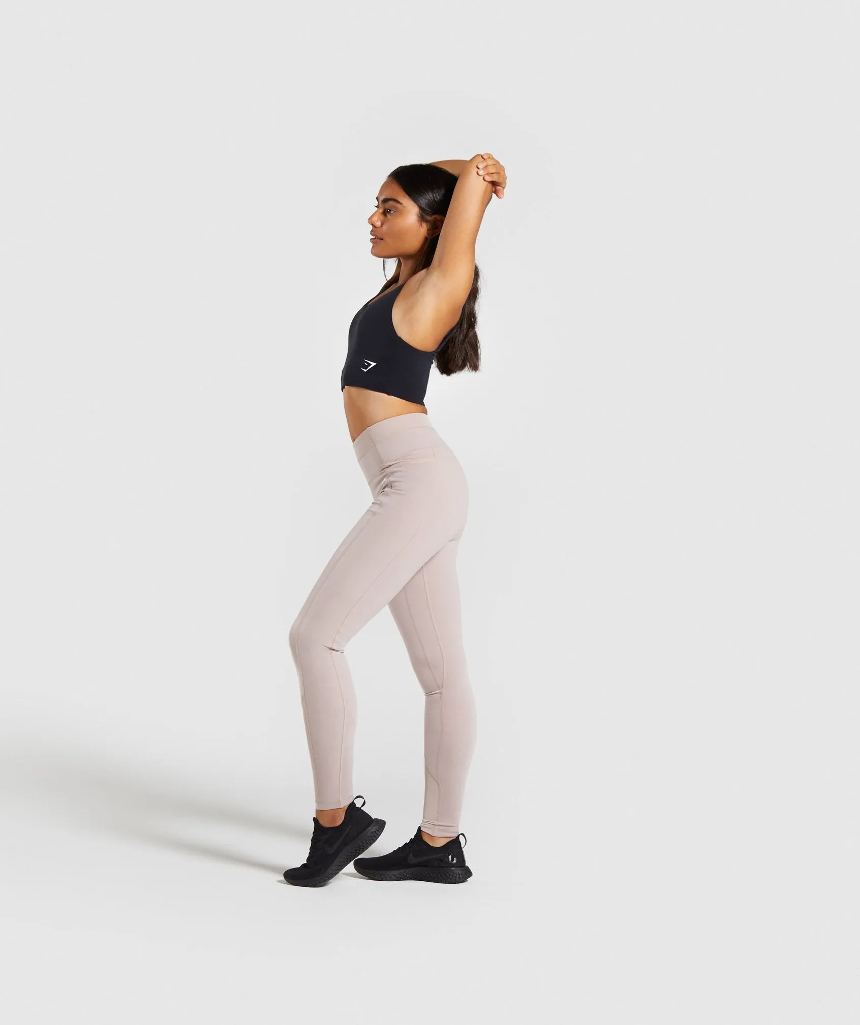 Gymshark Dreamy Mesh Leggings - Taupe
