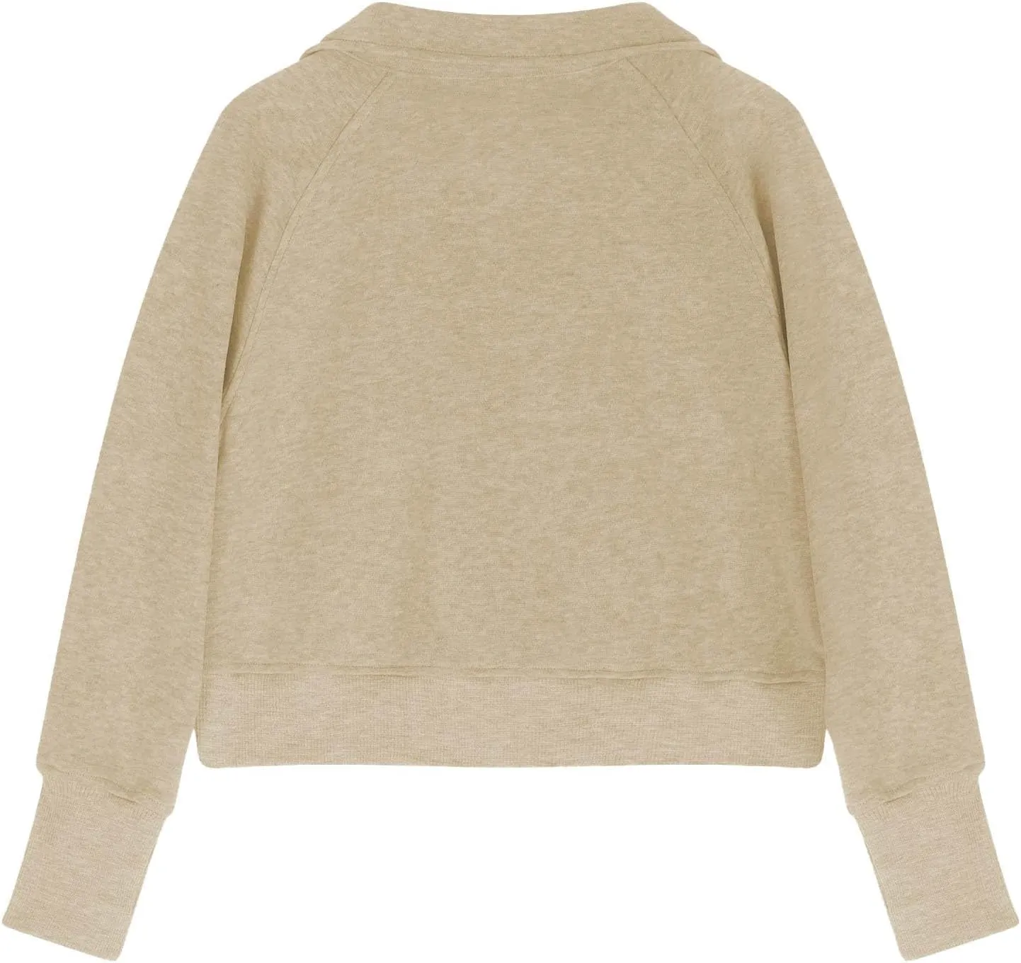 Half Zip Sweatshirt for Girls Long Sleeve Pullover Crop Tops Lightweight Fleece Spring Fall Clothes Thumb Hole