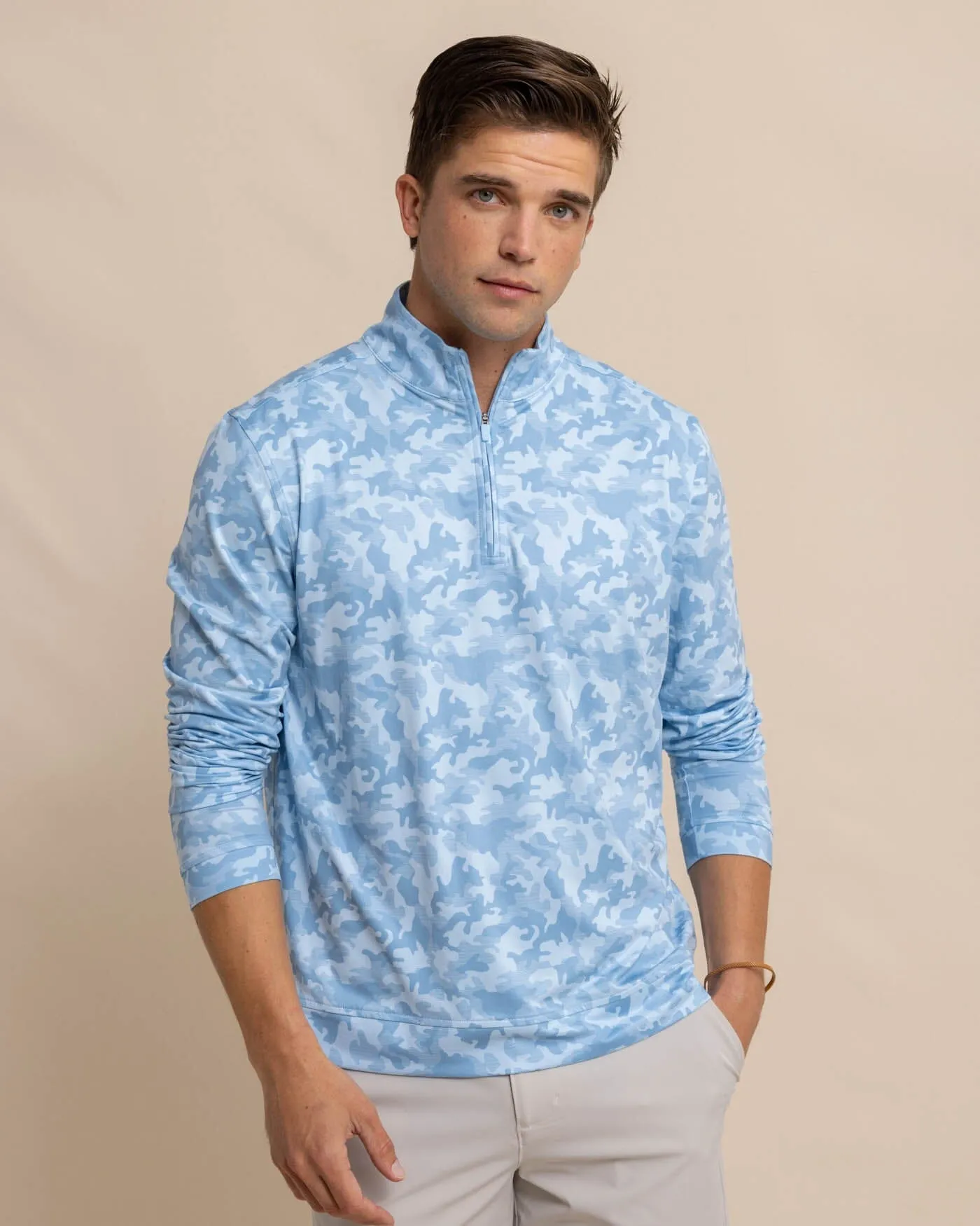 Island Camo Print Cruiser Quarter Zip