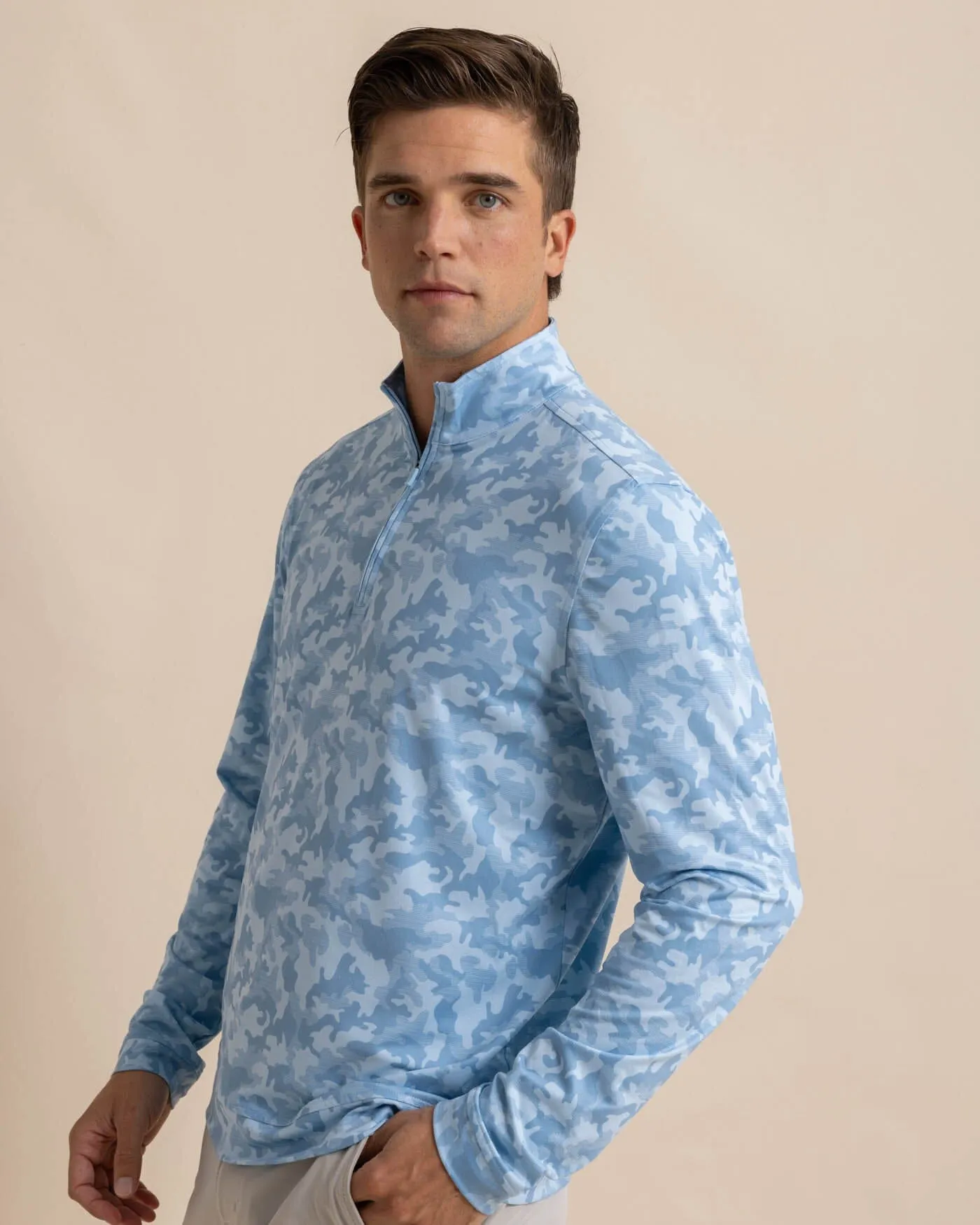 Island Camo Print Cruiser Quarter Zip