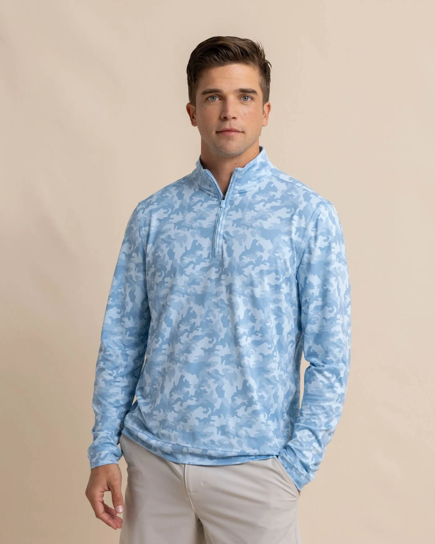 Island Camo Print Cruiser Quarter Zip