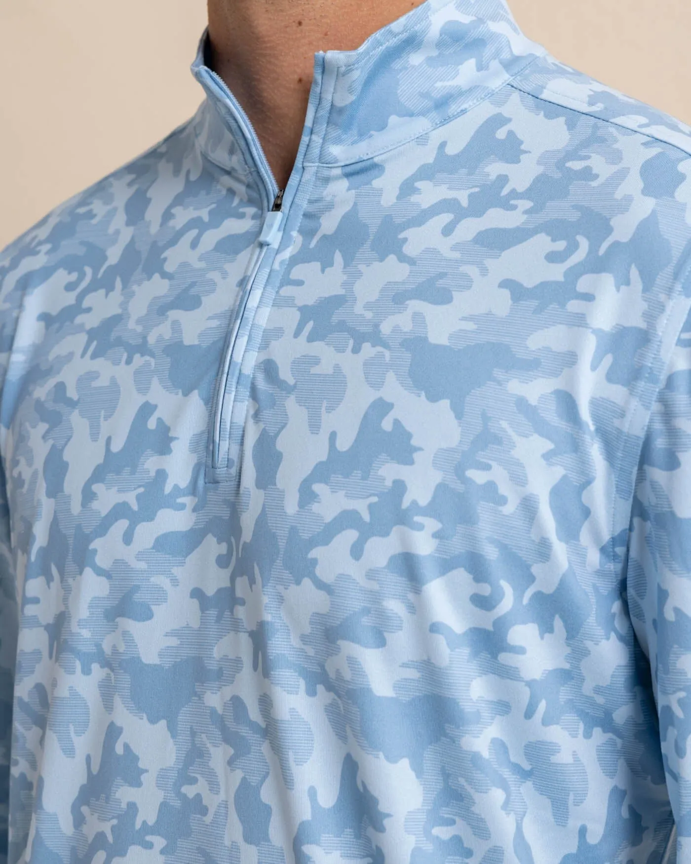 Island Camo Print Cruiser Quarter Zip