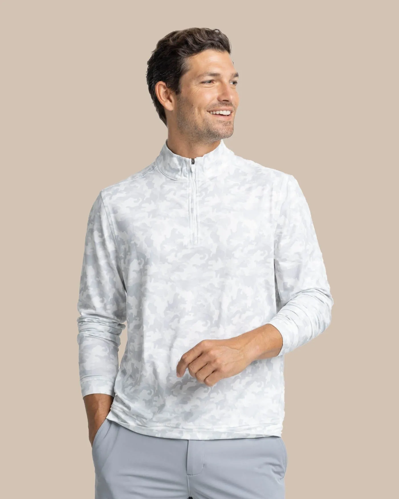 Island Camo Print Cruiser Quarter Zip