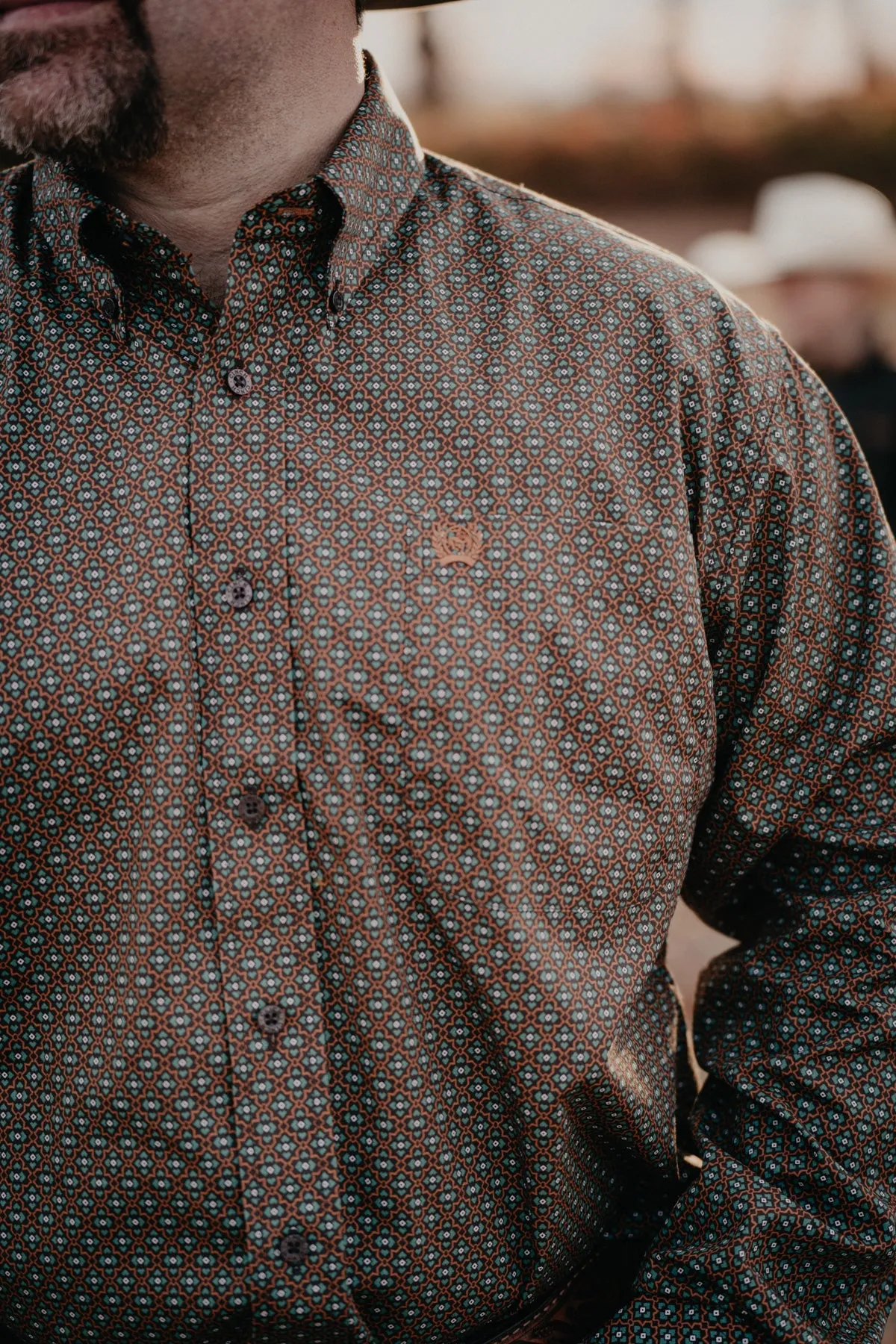 'Kota' CINCH Men's Classic Fit Brown Button Down Shirt (S-XXL)