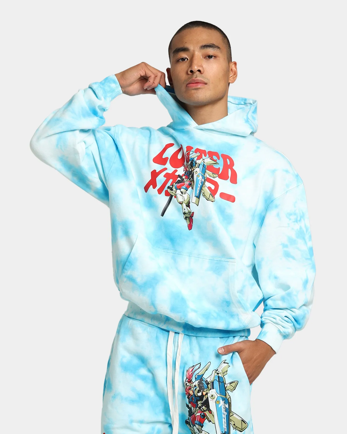 Loiter Eternal Tie Dye Hoodie Blue