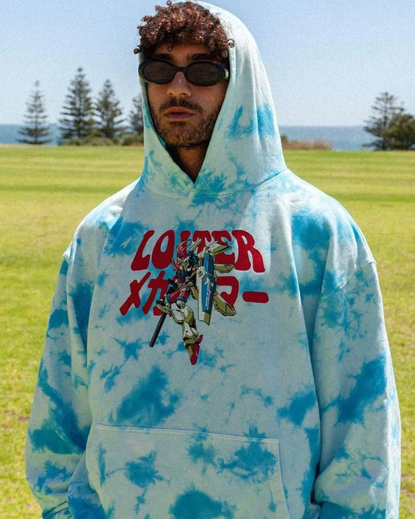 Loiter Eternal Tie Dye Hoodie Blue