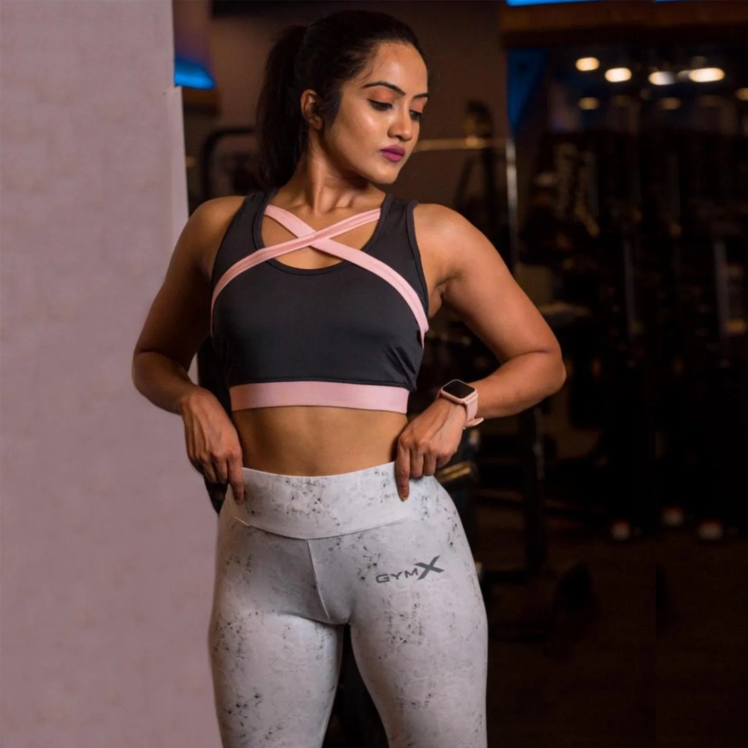 Marble White Leggings - Sale