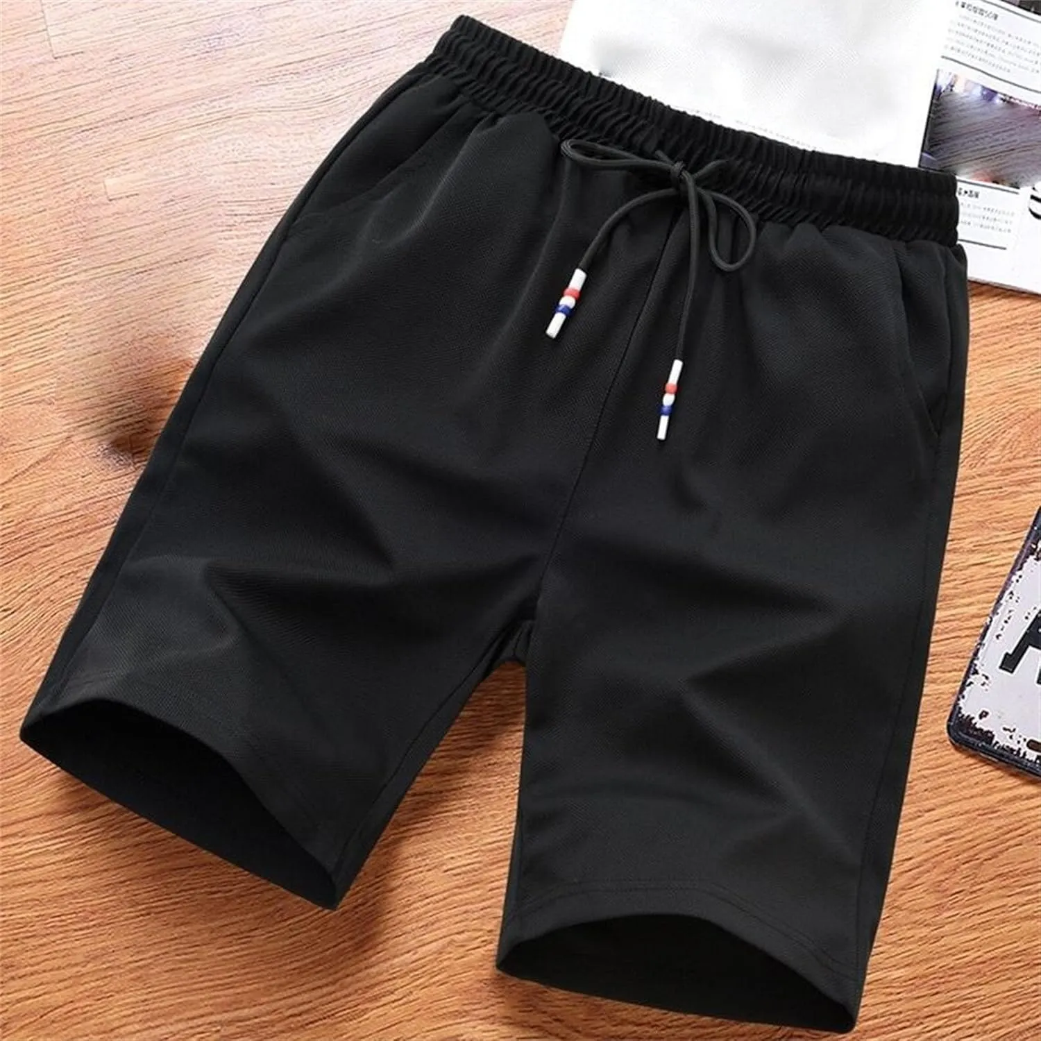 Men's Running Athletic Shorts Lightweight Quick Dry Sports Short Workout Gym Shorts with Pockets