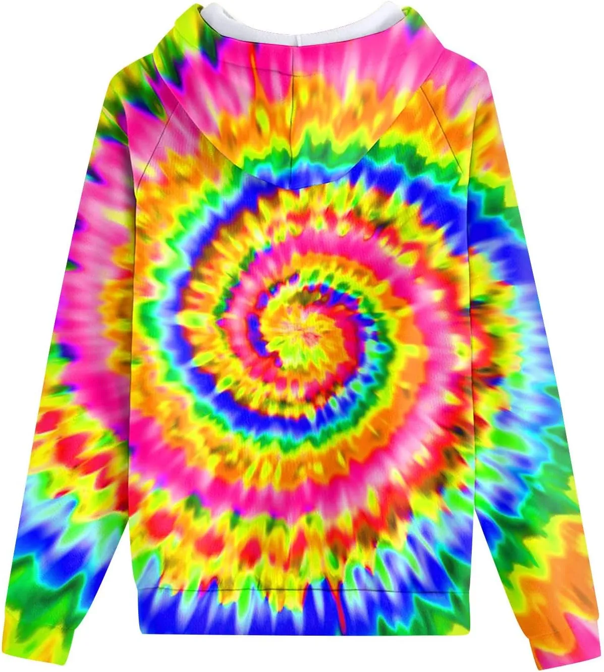 Mens Tie-Dye Sweatsuit 2 Piece Autumn Tracksuit Casual Solid Jogger Sport Hoodies and Sweatpant Set Loose Outfit
