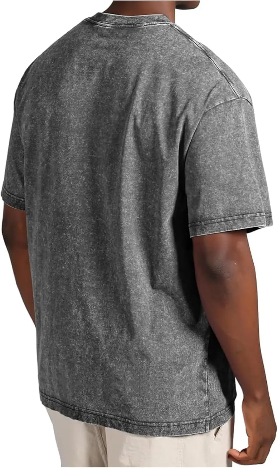 Oversize Palm Tree Graphic T-Shirts for Men Short Sleeve Summer Vacation Shirts Cotton Vintage Washed Workout Tee Tops