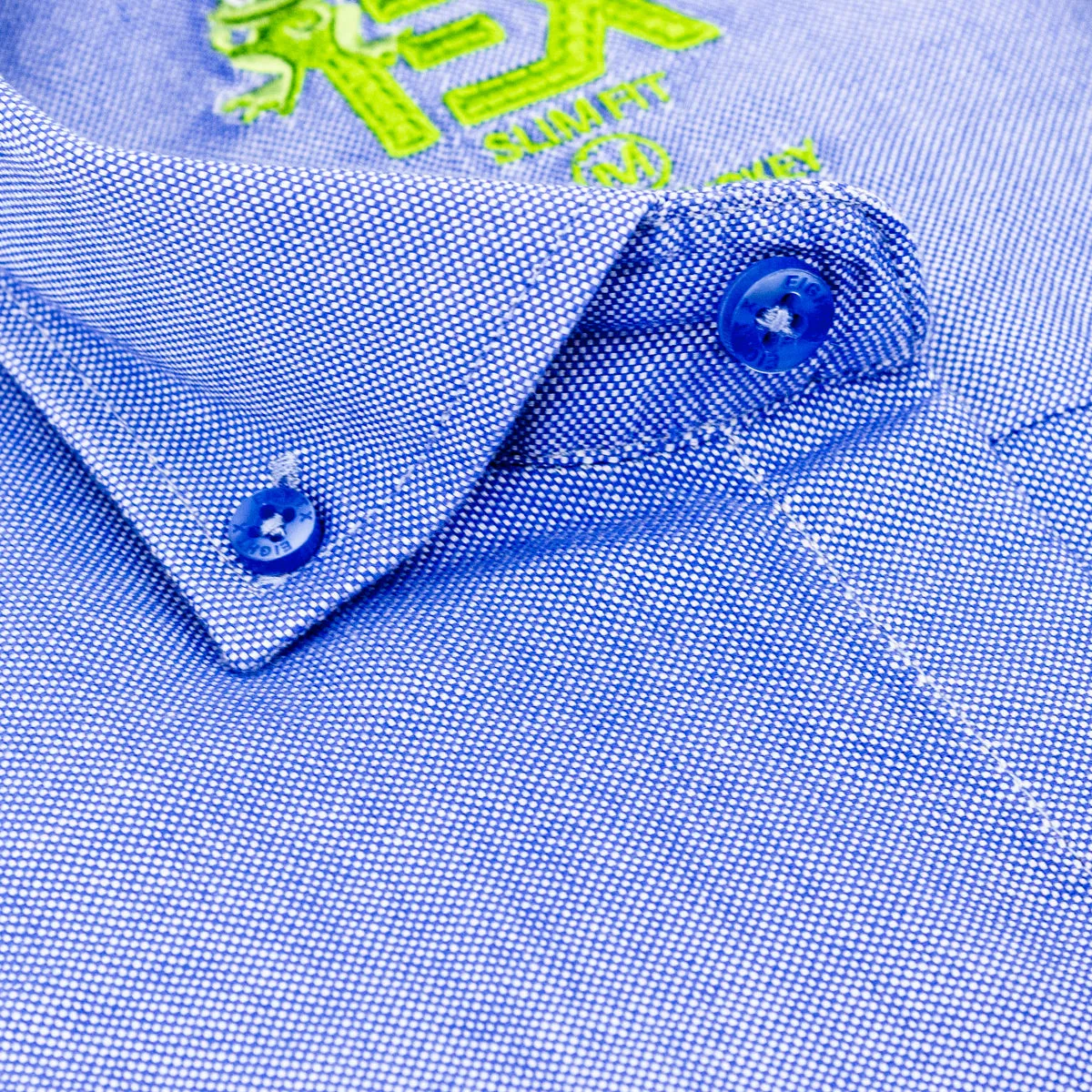 Oxford FROG Button Down Shirt - Blue
