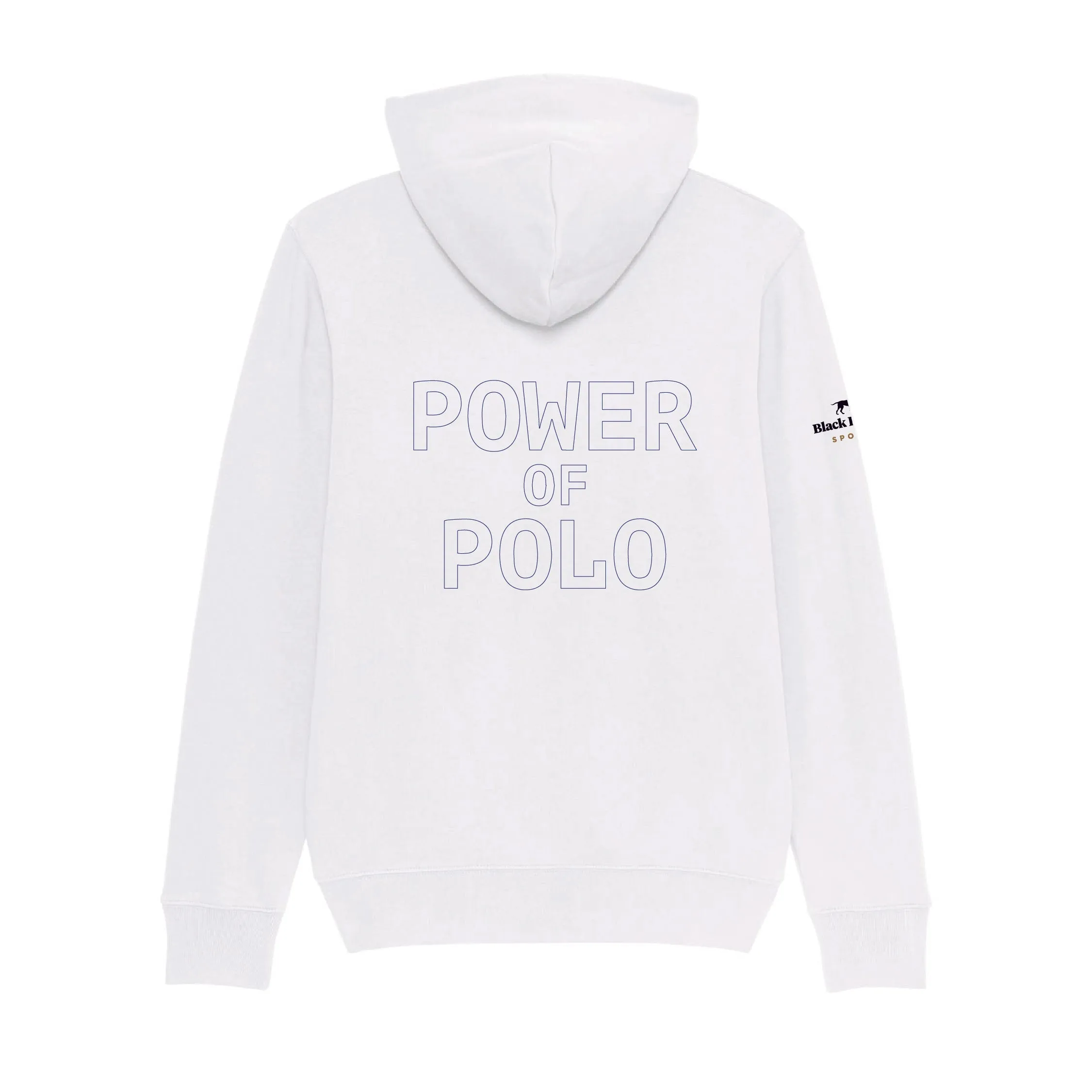 Power of Polo White Zip Hoodie