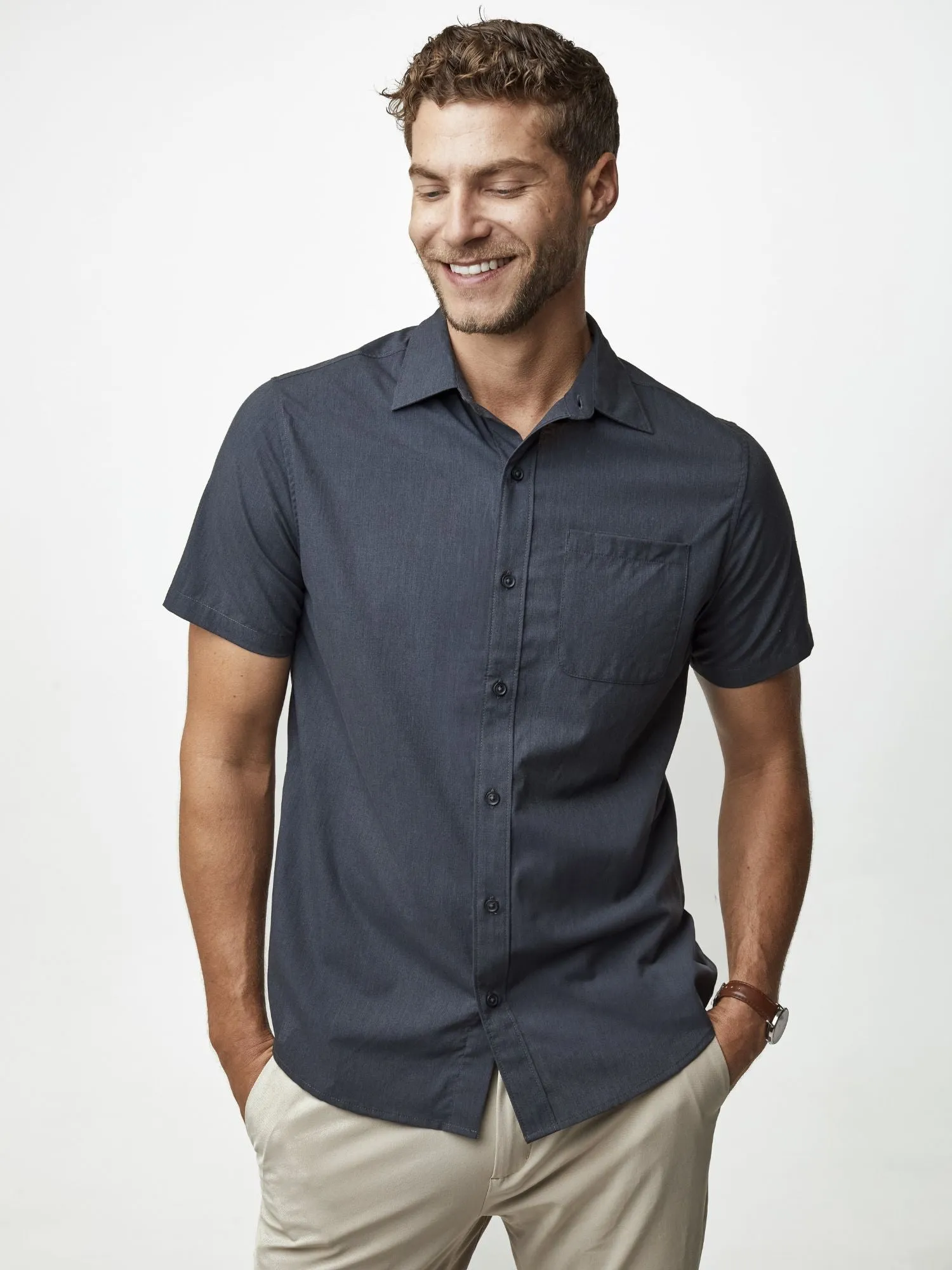 Short Sleeve Stretch Button Up Best Sellers 3-Pack