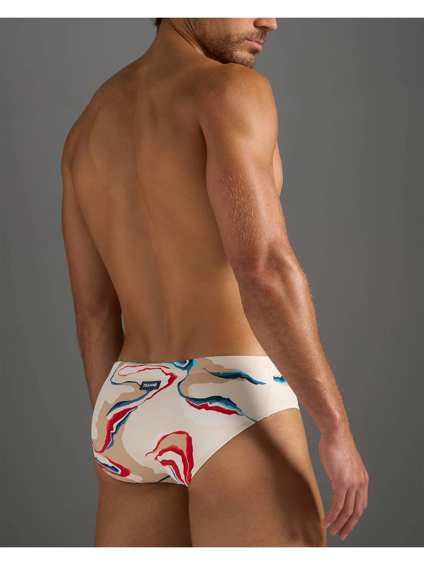 TEAMM8 Resort Wide Cut Swim Brief - Sand