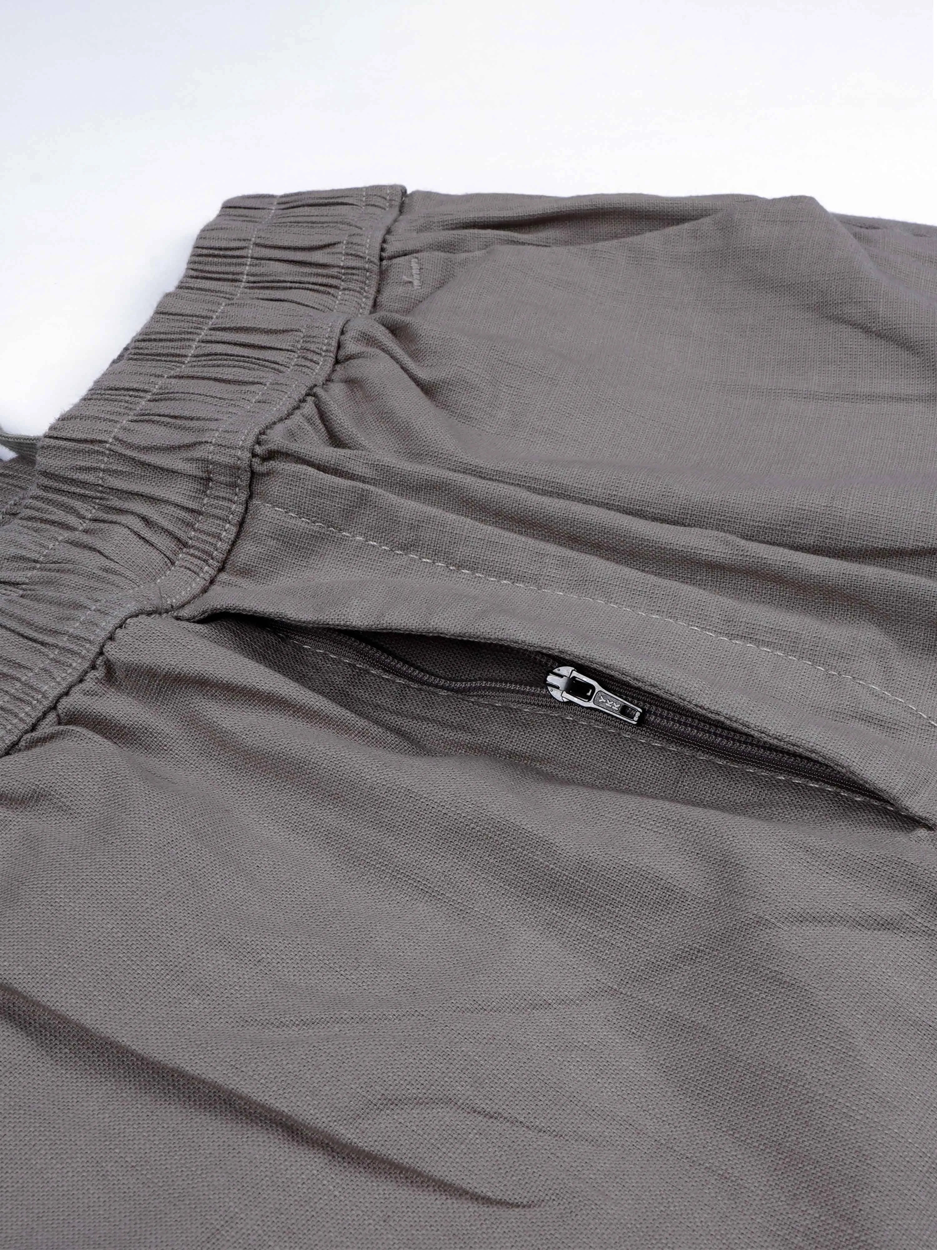 Textured Relaxed Flexiwaist Beige Cargo