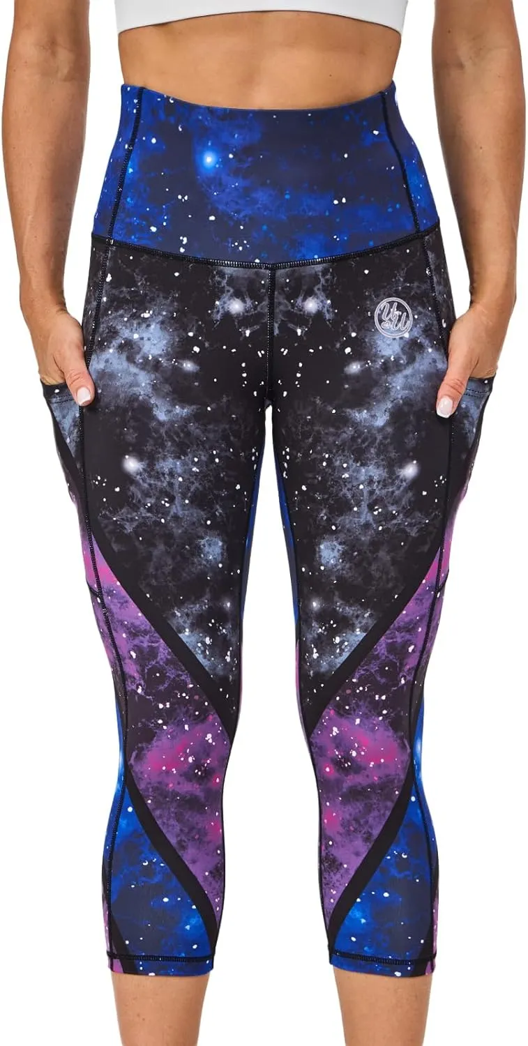UIUO-UIPEU High Waisted Leggings for Women Tummy Control Yoga Pants with Pockets Workout Compression 7/8 Leggings