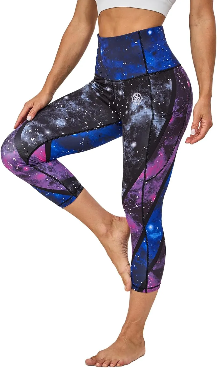 UIUO-UIPEU High Waisted Leggings for Women Tummy Control Yoga Pants with Pockets Workout Compression 7/8 Leggings