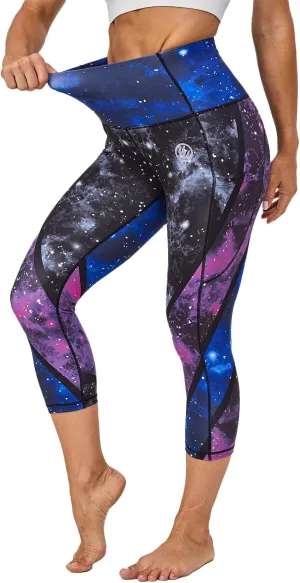 UIUO-UIPEU High Waisted Leggings for Women Tummy Control Yoga Pants with Pockets Workout Compression 7/8 Leggings