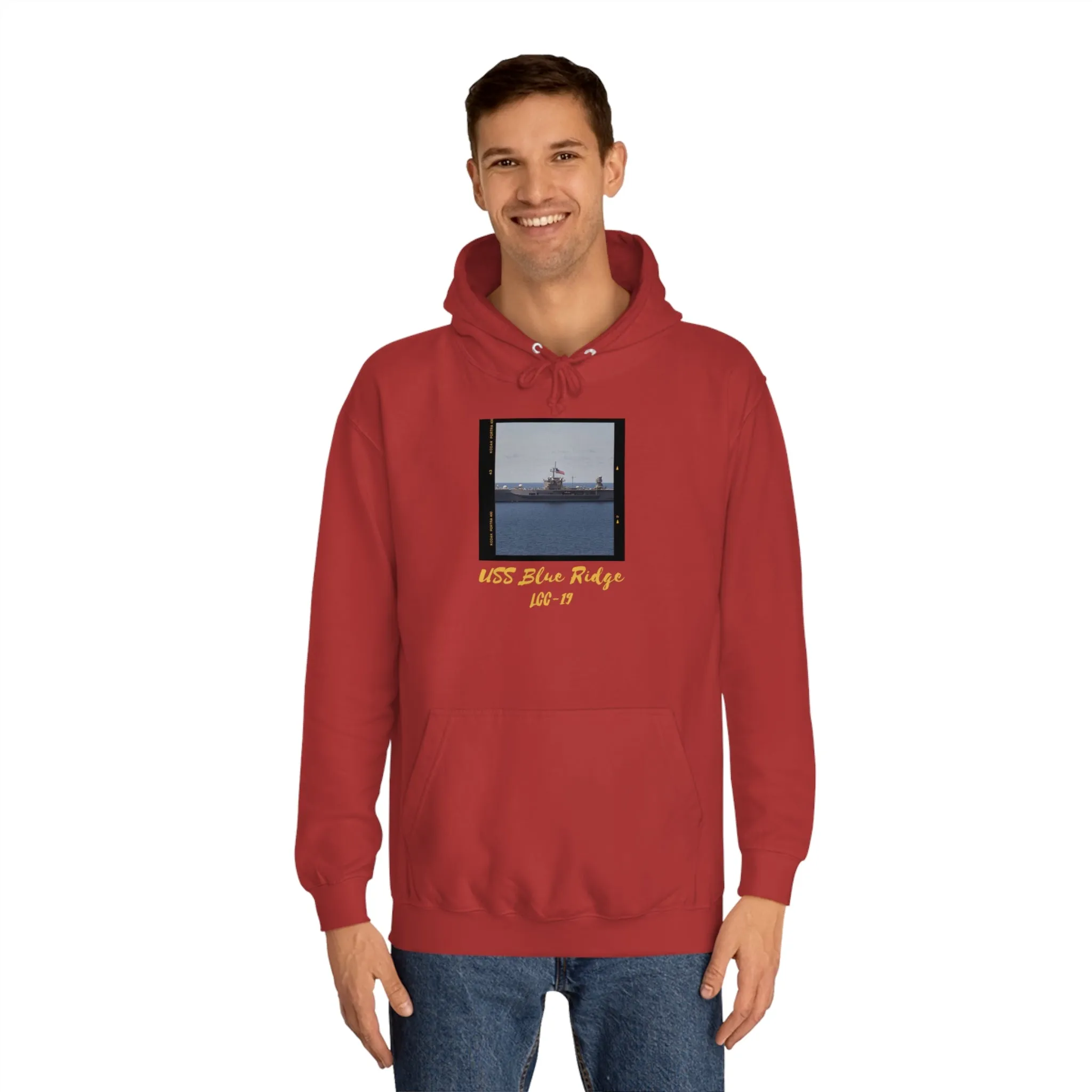 USS Blue Ridge LCC-19 United States Ship POD Unisex College Hoodie