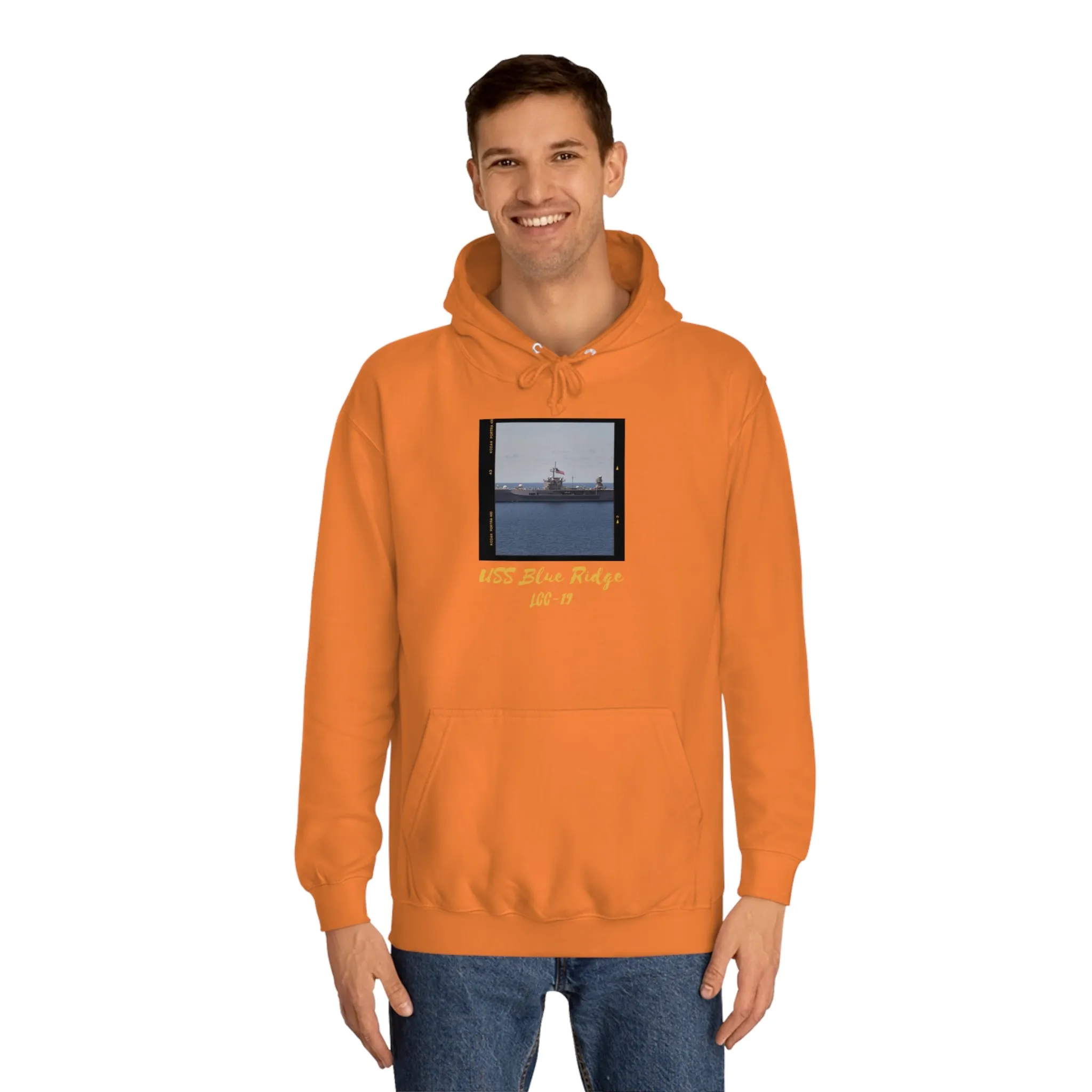 USS Blue Ridge LCC-19 United States Ship POD Unisex College Hoodie