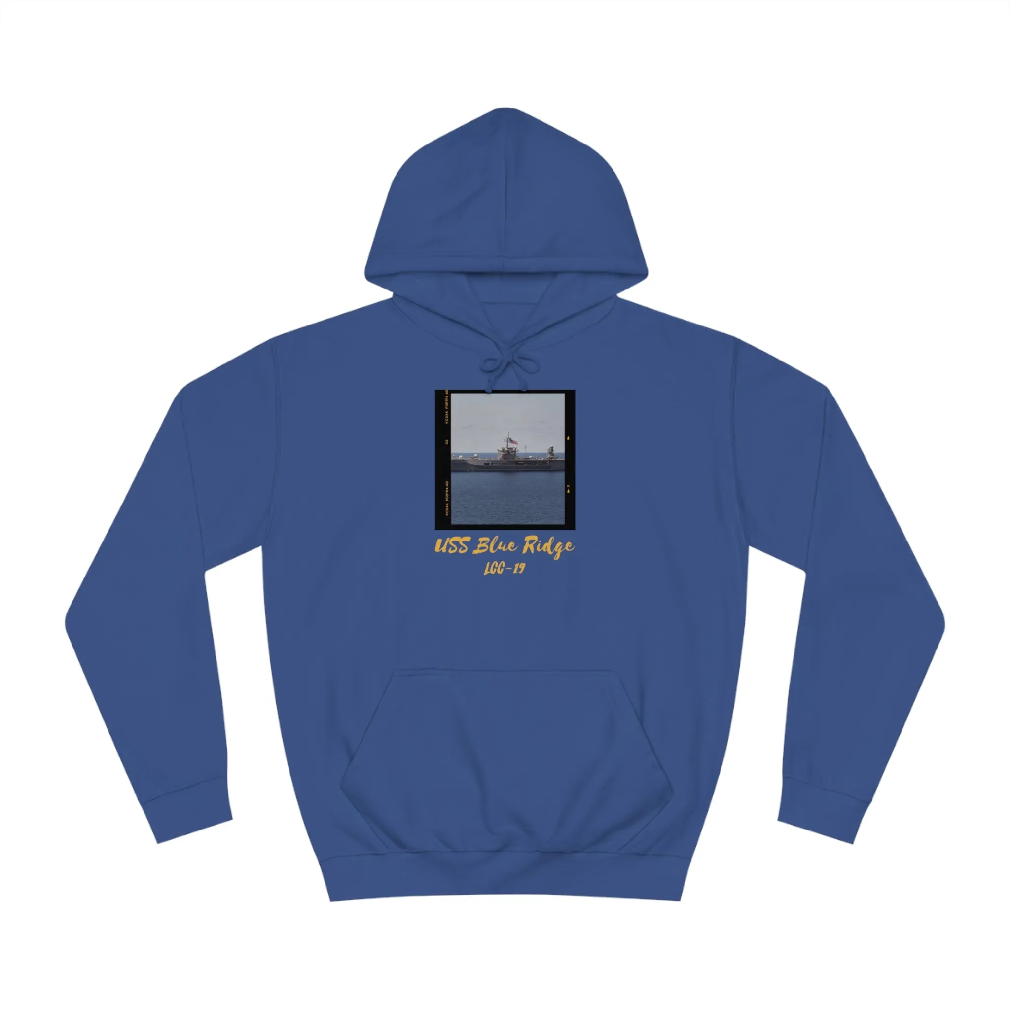 USS Blue Ridge LCC-19 United States Ship POD Unisex College Hoodie