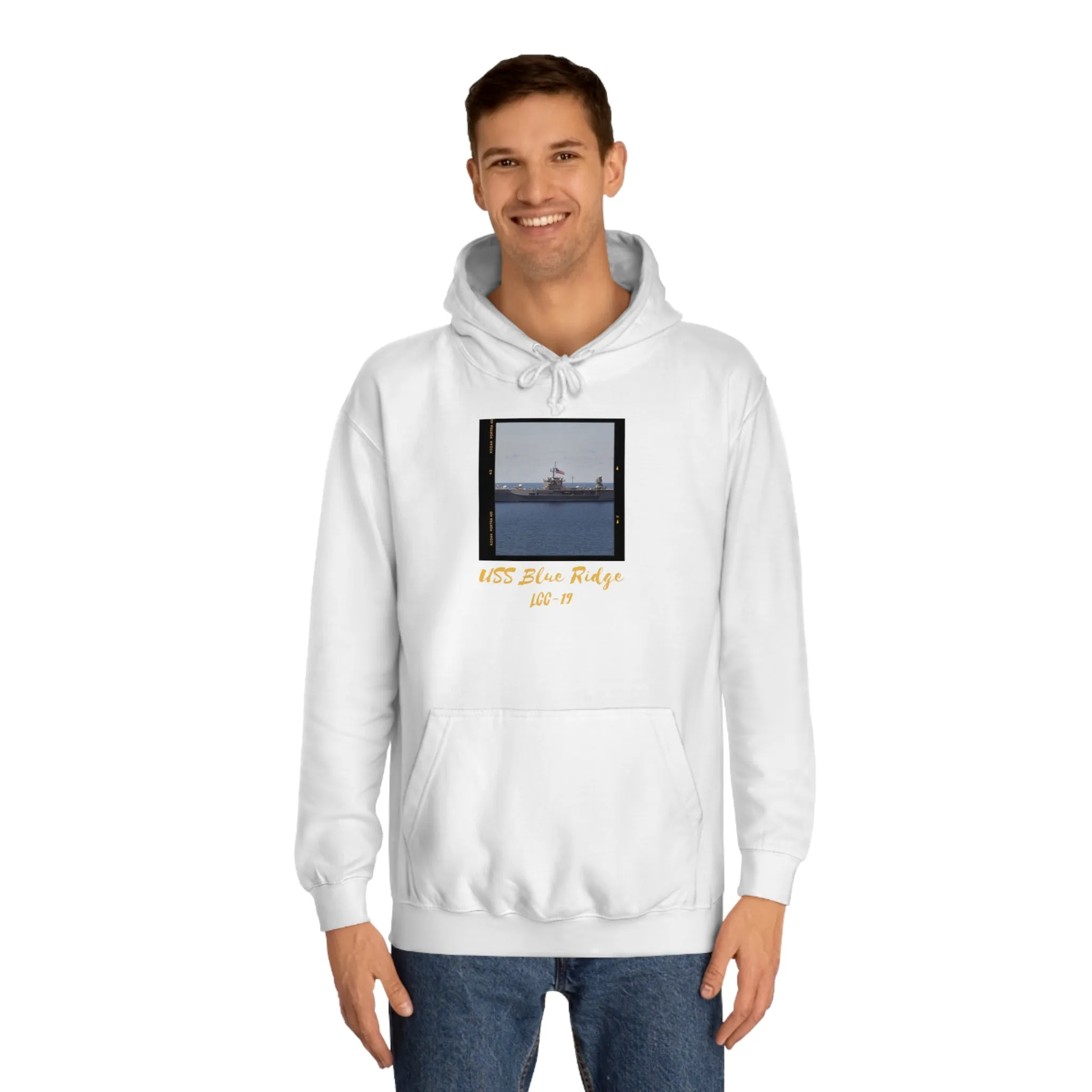 USS Blue Ridge LCC-19 United States Ship POD Unisex College Hoodie