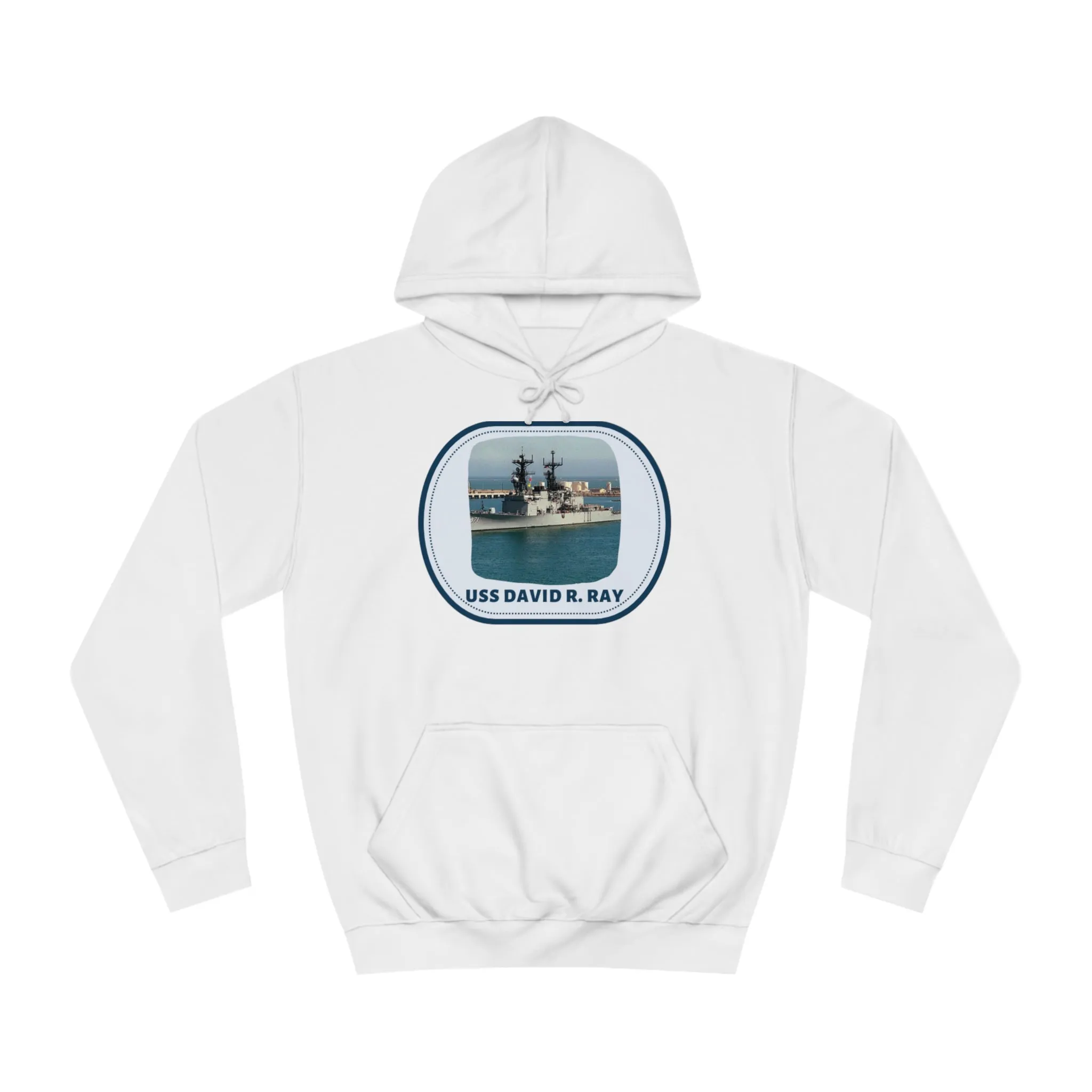 USS David R. Ray United States Ships POD Unisex College Hoodie