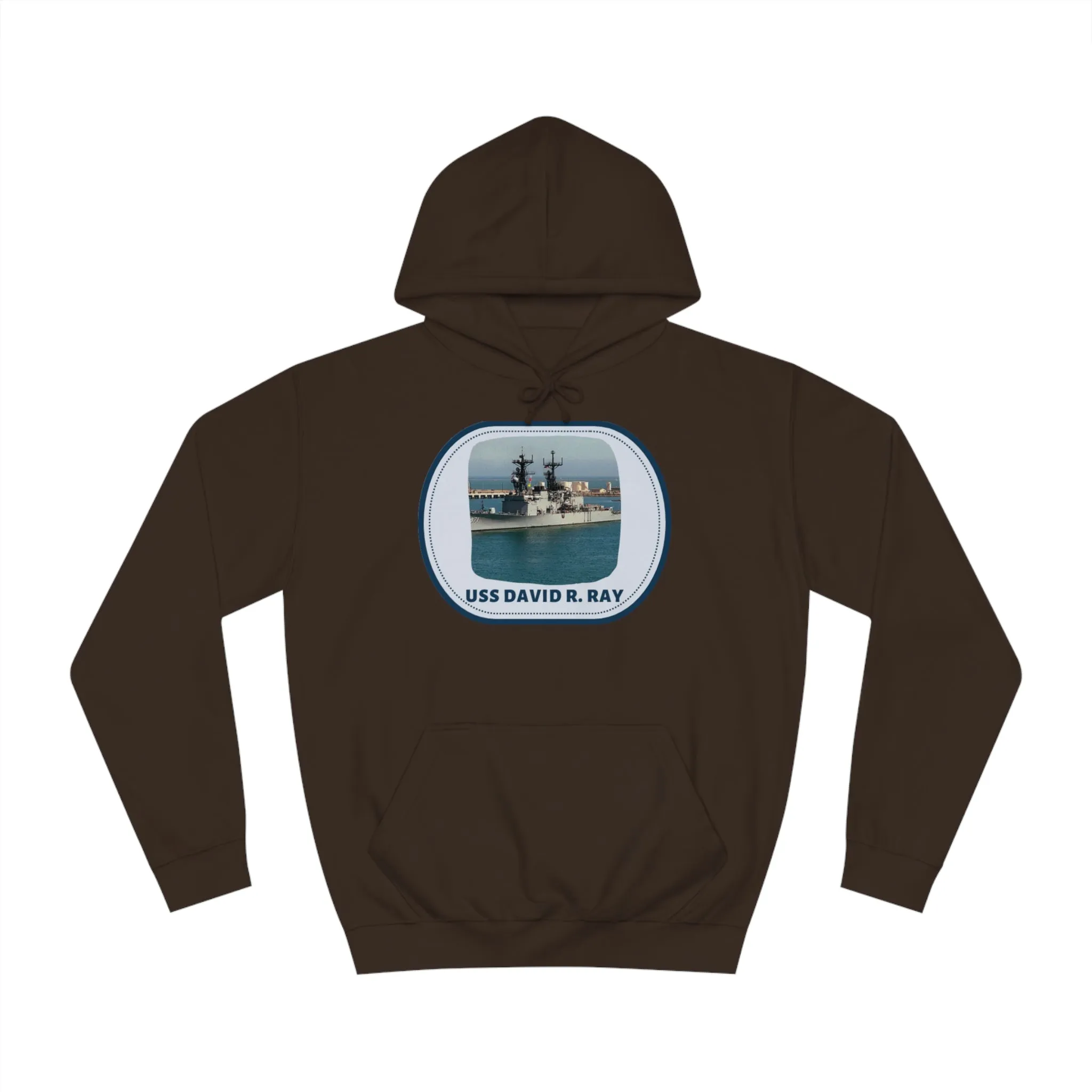 USS David R. Ray United States Ships POD Unisex College Hoodie
