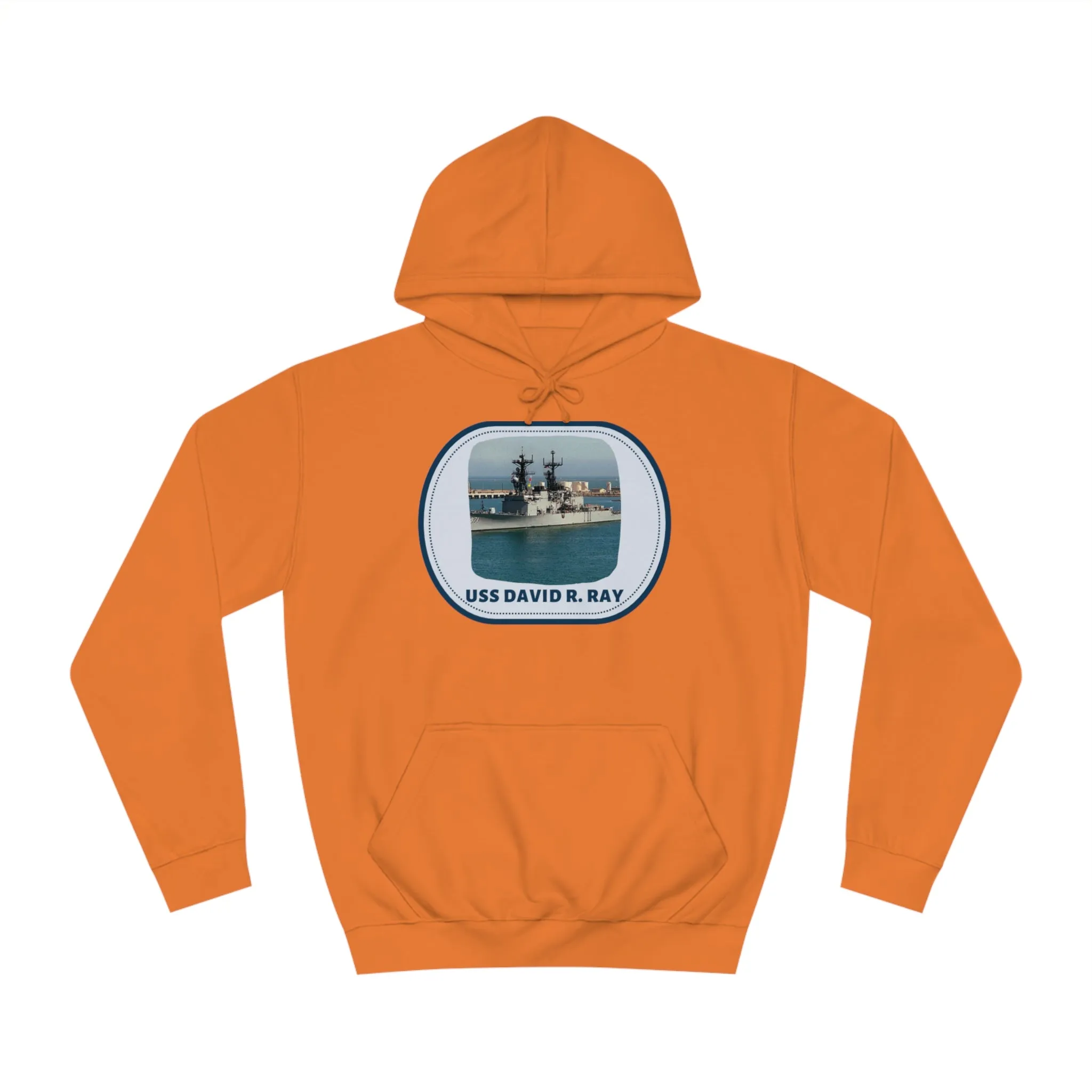 USS David R. Ray United States Ships POD Unisex College Hoodie